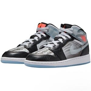 Air Jordan 1 Mid SS X RAY Grade School GS Size 5.5 Sneakers Shoes HF3210-001